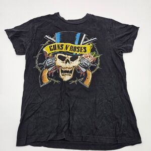 Guns‎ N Roses Skull Guns Roses Band T Shirt Black Bravado Men's Size S
